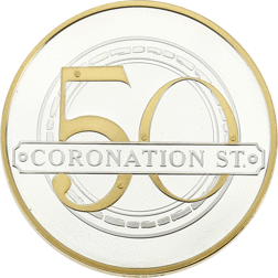 Pre-Owned 2011 UK Coronation Street 50th Anniversary Silver Proof Medal - VAT Free