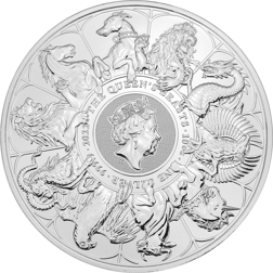 Pre-Owned 2022 UK Queen's Beasts Completer 10oz Silver Coin - VAT Free