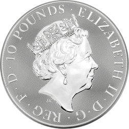 Pre-Owned 2022 UK Queen's Beasts Completer 10oz Silver Coin - VAT Free