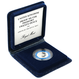 Pre-Owned 1982 UK Piedfort 20p Proof Silver Coin - VAT Free