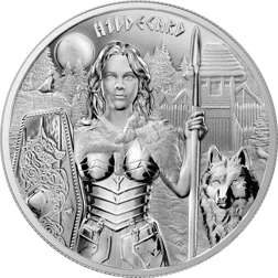 Pre-Owned 2022 Germania Valkyries Hildegard 1oz Silver Coin - VAT Free