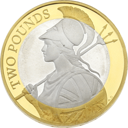 Pre-Owned 2015 UK Definitive Britannia £2 Silver Proof Coin - VAT Free