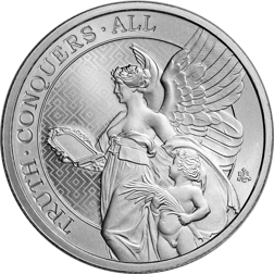 2022 St Helena The Queen's Virtues: Truth 1oz Silver Coin