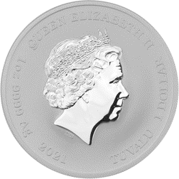 Pre-Owned 2021 Tuvalu Gods Of Olympus: Hades 1oz Silver Coin - VAT Free