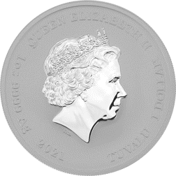 Pre-Owned 2021 Tuvalu Gods Of Olympus: Poseidon 1oz Silver Coin - VAT Free