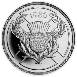Pre-Owned 1986 UK Commonwealth Games £2 Proof Silver Coin - VAT Free