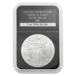 Pre-Owned 2001 USA Eagle 1oz Silver Coin - PCS - SEG-4621200116 - VAT Free