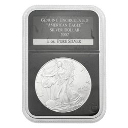 Pre-Owned 2002 USA Eagle 1oz Silver Coin - PCS - SEG-4621200217 - VAT Free