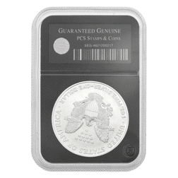 Pre-Owned 2002 USA Eagle 1oz Silver Coin - PCS - SEG-4621200217 - VAT Free