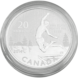 Pre-Owned 2014 Royal Canadian Mint Canada Summertime $20 Carded Silver Coin - VAT Free