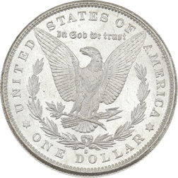 Pre-Owned USA 1880 Morgan Dollar San Francisco Silver Coin - VAT Free