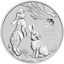 2023 Australian Lunar Rabbit 2oz Silver Coin