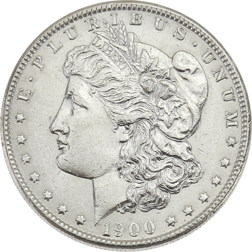 Pre-Owned 1900 USA Morgan Dollar Philadelphia Silver Coin - VAT Free