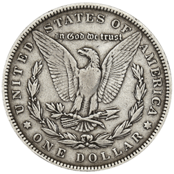 Pre-Owned 1885 USA Morgan Dollar Philadelphia Silver Coin - VAT Free