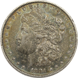 Pre-Owned USA 1881 Morgan Dollar New Orleans Silver Coin - VAT Free