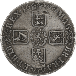 Pre-Owned 1696 William III Crown Silver Coin - VAT Free