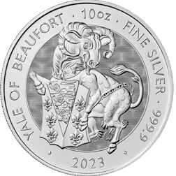 2023 UK Tudor Beasts 'Yale of Beaufort' 10oz Silver Coin