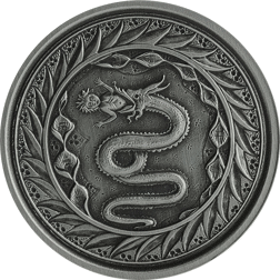 Pre-Owned 2020 Samoa Serpent of Milan Antique 1oz Silver Coin - VAT Free