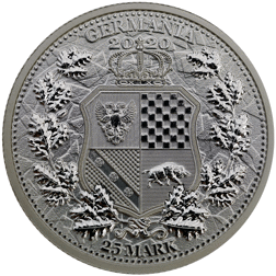 Pre-Owned 2020 Germania Mint Allegories Italia and Germania 5oz Silver Coin - VAT Free