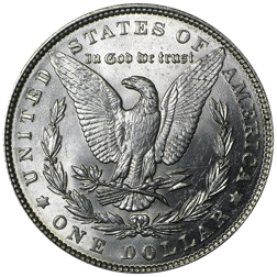 Pre-Owned 1889 USA Morgan Dollar Philadelphia Silver Coin - VAT Free