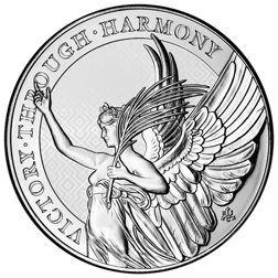 2022 St Helena The Queen's Virtues: Victory Angel 5oz Silver Coin