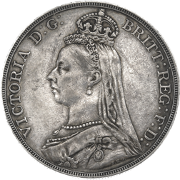 Pre-Owned 1888 Victoria Crown Silver Coin - VAT Free