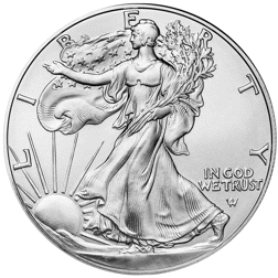 Pre-Owned USA Eagle Type II 1oz Silver Coins - Mixed Dates - VAT Free