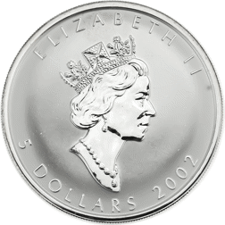 Pre-Owned 2002 Canadian Maple Privy Horse 1oz Silver Coin - VAT Free