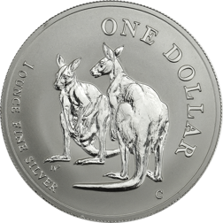 Pre-Owned 1999 Royal Australian Mint Kangaroo 1oz Silver Coin - VAT Free
