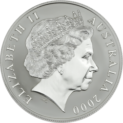 Pre-Owned 2000 Royal Australian Mint Kangaroo 1oz Silver Coin - VAT Free