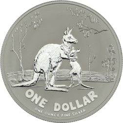 Pre-Owned 2007 Royal Australian Mint Kangaroo 1oz Silver Coin - VAT Free