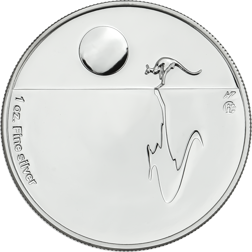 Pre-Owned 2009 Royal Australian Mint Kangaroo 1oz Silver Coin - VAT Free
