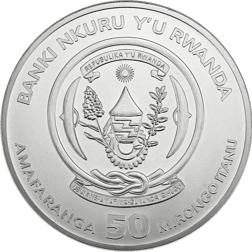 Pre-Owned 2015 Rwanda African Buffalo 1oz Silver Coin - VAT Free