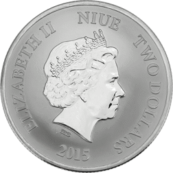 Pre-Owned 2015 Niue Year Of The Goat 1oz Silver Coin - VAT Free
