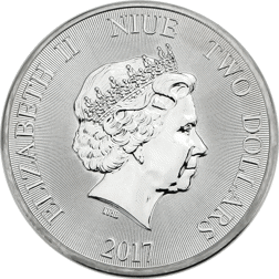 Pre-Owned 2017 Niue African Lion 1oz Silver Coin - VAT Free