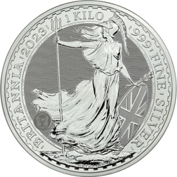 2023 UK Queen Elizabeth II Britannia 1kg Silver Coin