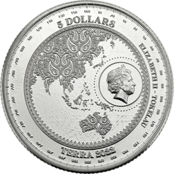 Pre-Owned 2022 Tokelau Planet Terra 1oz Silver Coin - VAT Free