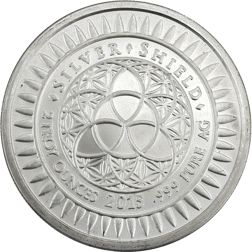 Pre-Owned 2015 Freedom Girl 2oz Silver Shield Round
