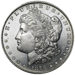Pre-Owned 1878 USA Morgan Dollar San Francisco Silver Coin - VAT Free