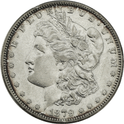 Pre-Owned USA 1879 Morgan Dollar New Orleans Silver Coin - VAT Free