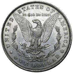 Pre-Owned USA 1879 Morgan Dollar Philadelphia Silver Coin - VAT Free