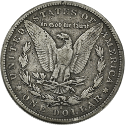 Pre-Owned 1885 USA Morgan Dollar San Francisco Silver Coin - VAT Free
