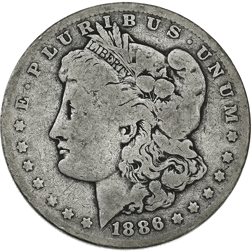Pre-Owned 1886 USA Morgan Dollar New Orleans Silver Coin - VAT Free