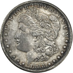 Pre-Owned 1888 USA Morgan Dollar Philadelphia Silver Coin - VAT Free