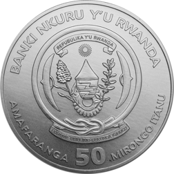 Pre-Owned 2021 Rwanda African Okapi 1oz Silver Coin - VAT Free