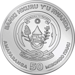 Pre-Owned 2022 Rwanda African Pelican 1oz Silver Coin - VAT Free