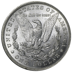 Pre-Owned USA 1880 Morgan Dollar New Orleans Silver Coin - VAT Free
