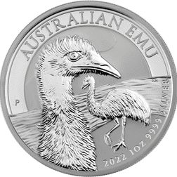 Pre-Owned 2022 Australian Emu 1oz Silver Coin - VAT Free