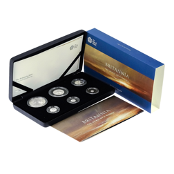 Pre-Owned 2019 UK Britannia Six Coin Silver Proof Coin Set - VAT Free