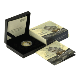 Pre-Owned 2020 UK 400th Anniversary Mayflower Voyage £2 Silver Piedfort Proof Coin - VAT Free